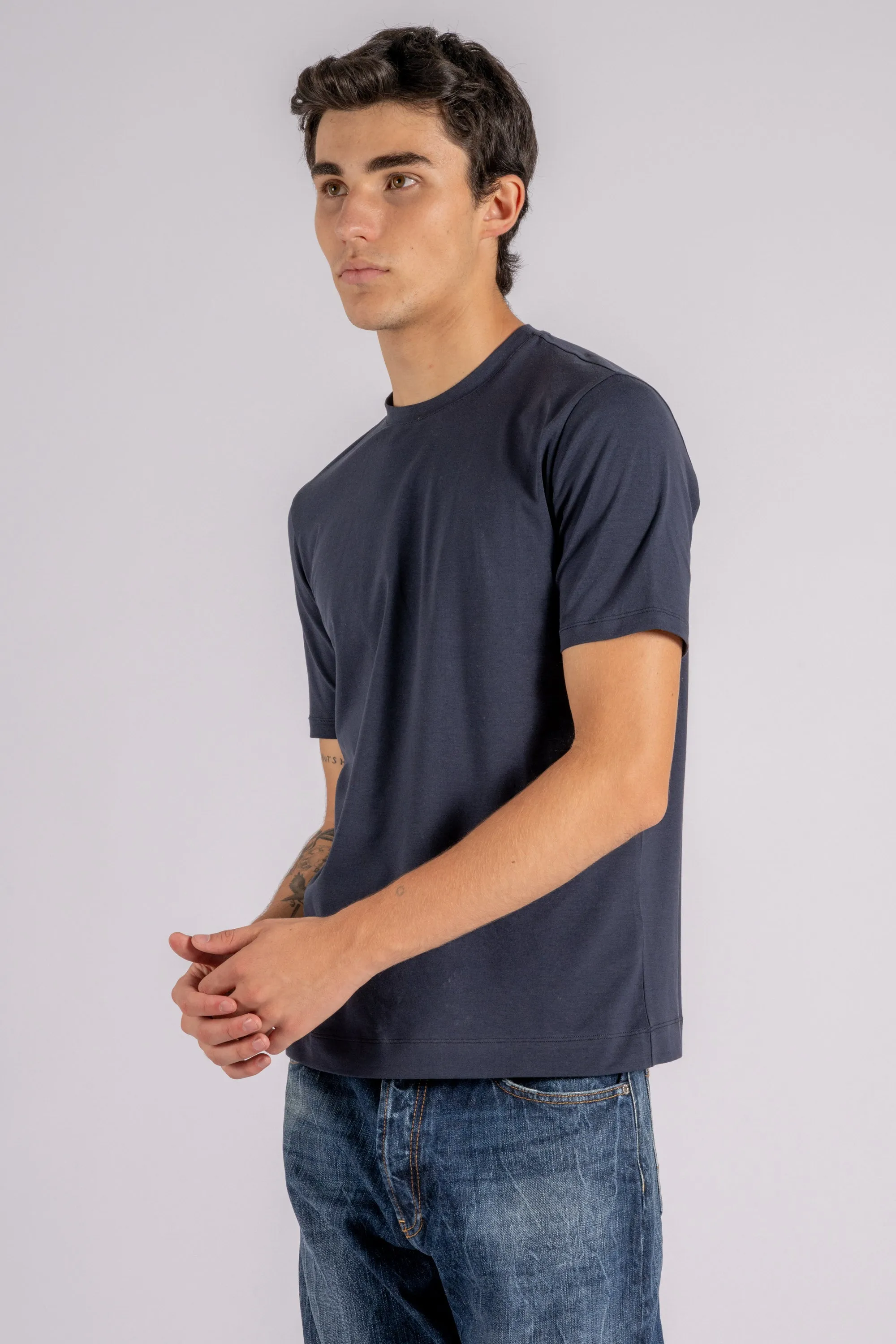 Magazzino Ricambi T-shirt Manica Corta Blu Uomo