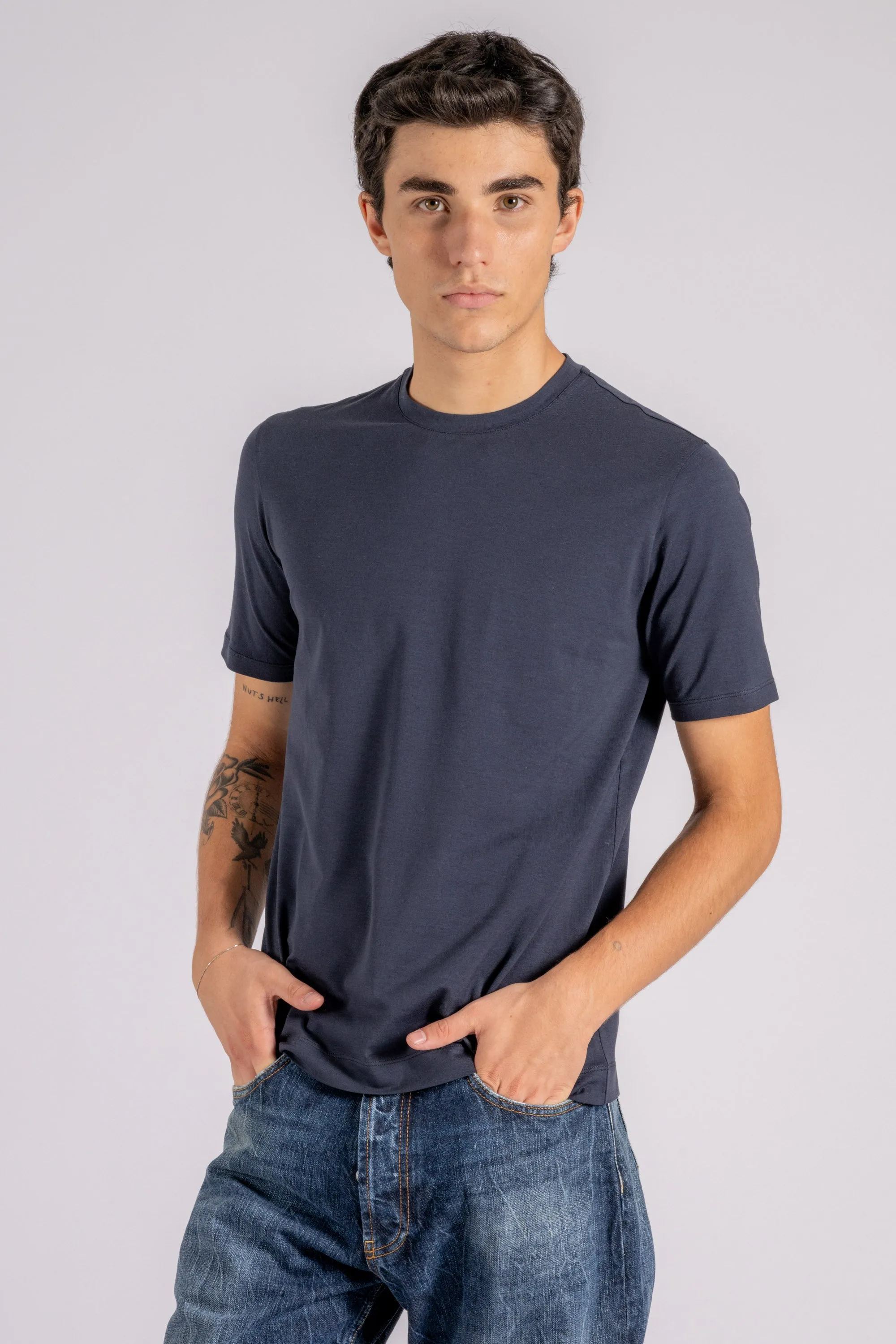 Magazzino Ricambi T-shirt Manica Corta Blu Uomo