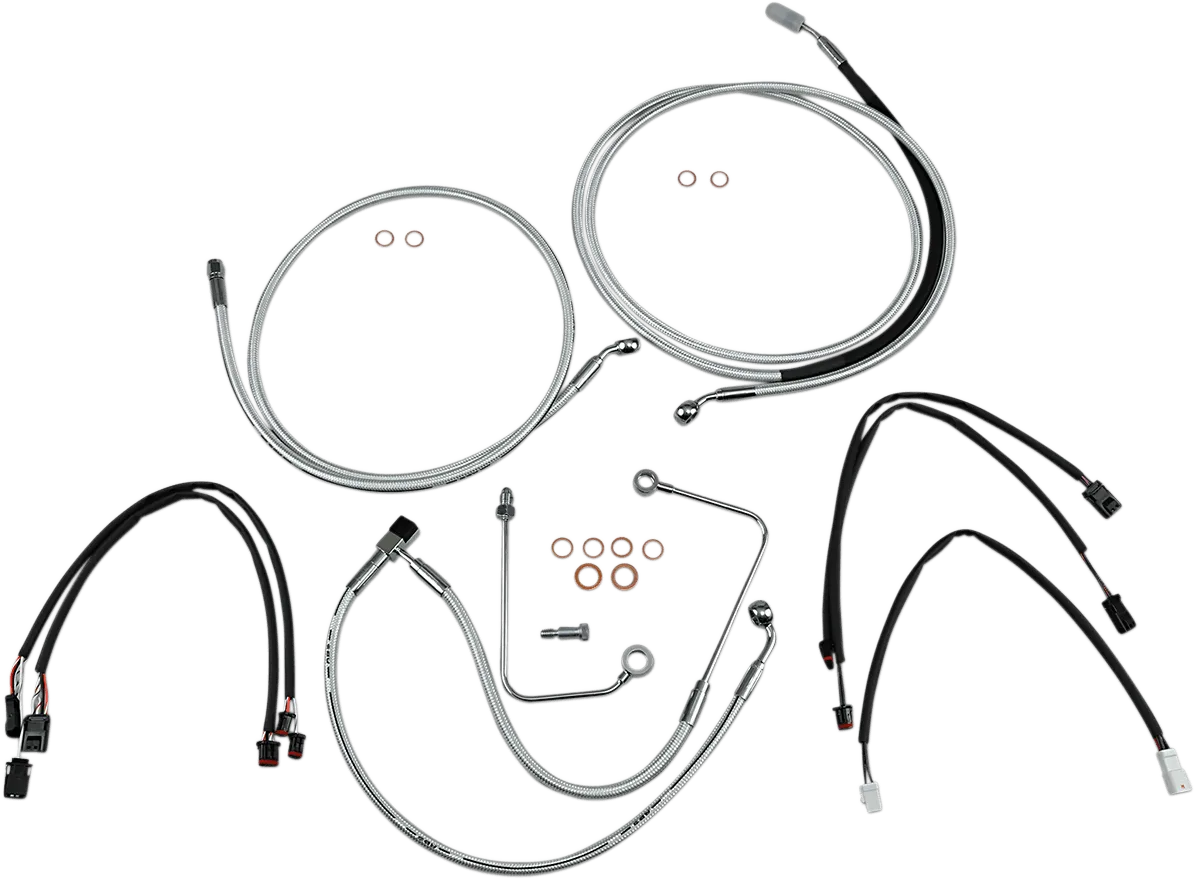 Magnum 387893 Sterling Chromite II Handlebar Installation Kit for 18-20in. Ape