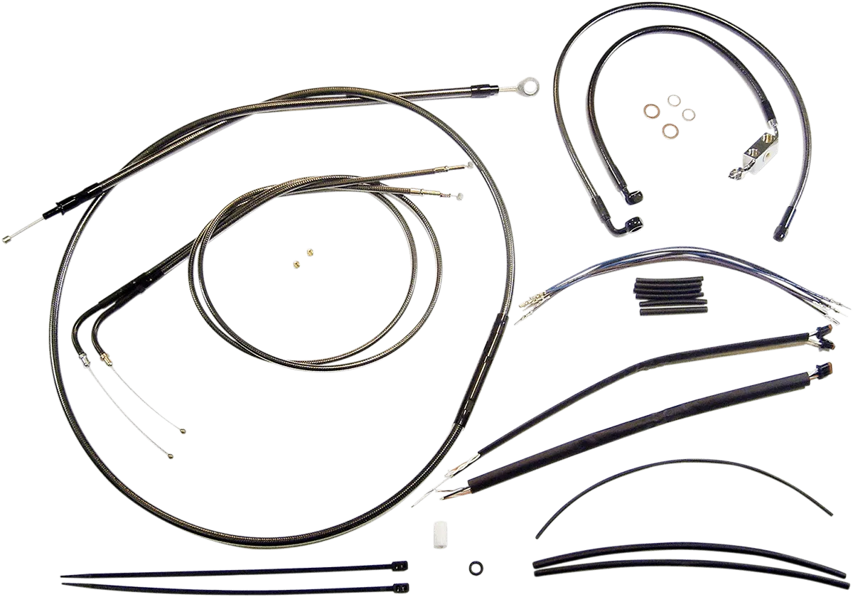 Magnum 487141 Black Pearl Handlebar Installation Kit for 12-14in. Ape