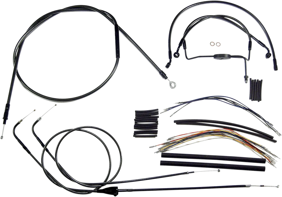 Magnum 487912 Black Pearl Handlebar Installation Kit for 15-17in. Ape