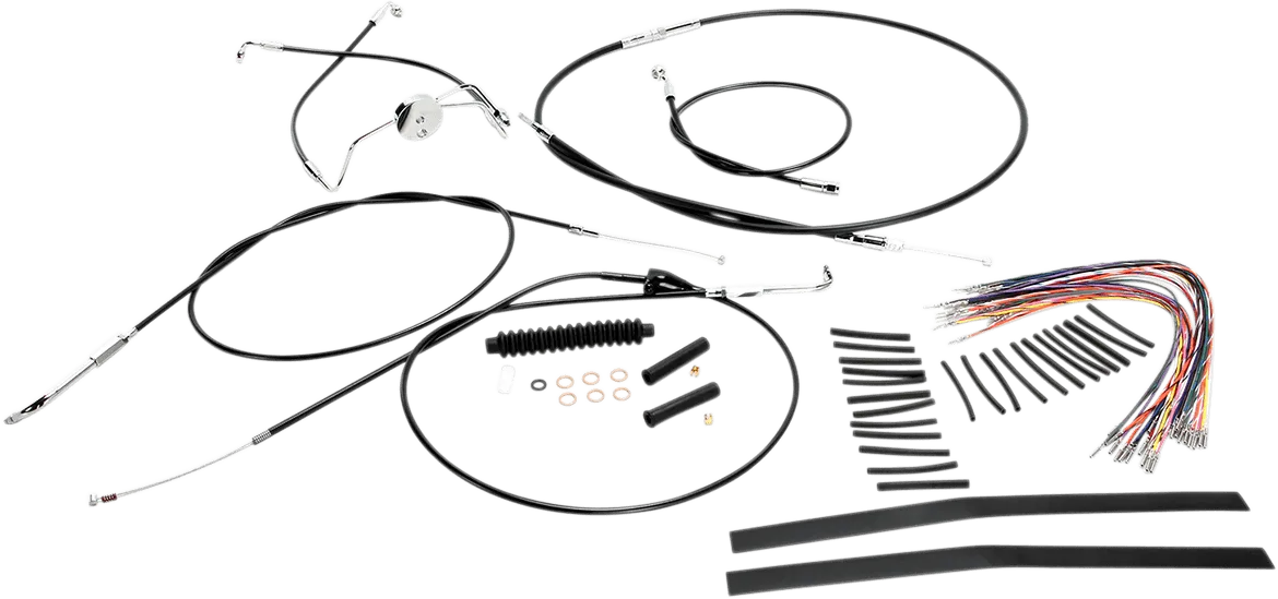 Magnum 489282 Black Vinyl XR Handlebar Installation Kit for 15-17in. Ape