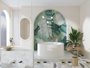 Maldives 1300- Freestanding Round Acrylic Bath