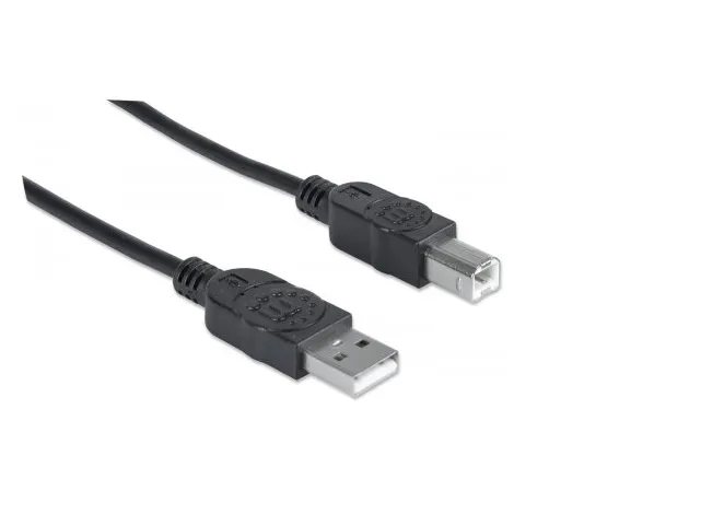 Manhattan 333382 Cable Usb V2.0 A - B 3.0m, Negro