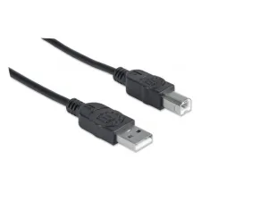 Manhattan 333382 Cable Usb V2.0 A - B 3.0m, Negro