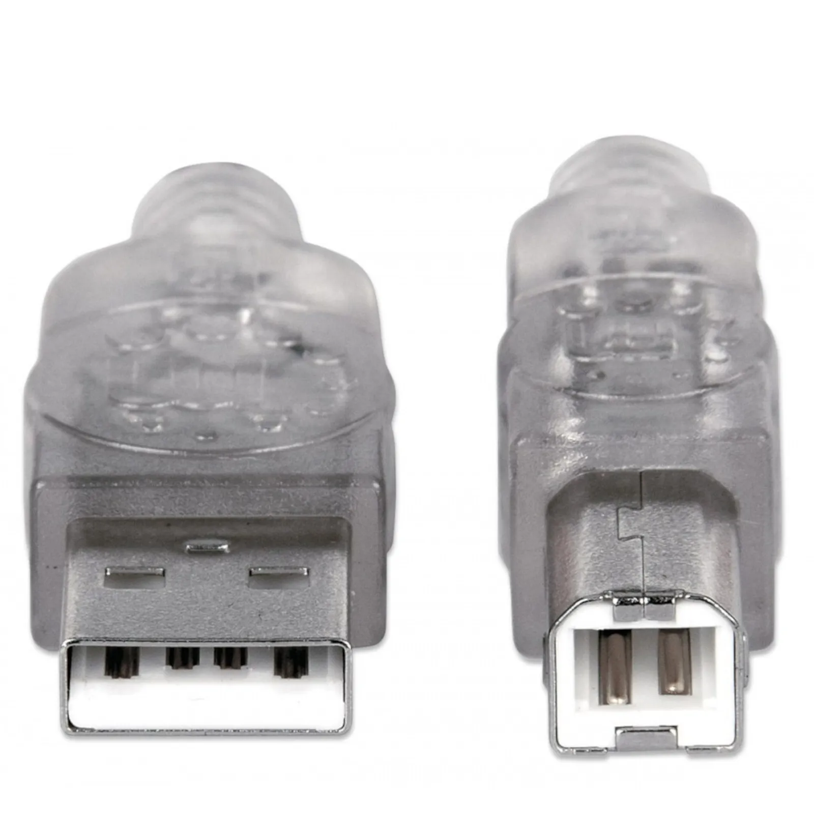 Manhattan 345408 Cable Usb V2.0 A-b 5.0m Plata