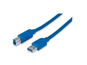 Manhattan 393881 Cable Usb3.0 A Macho/B Macho 2m Azul