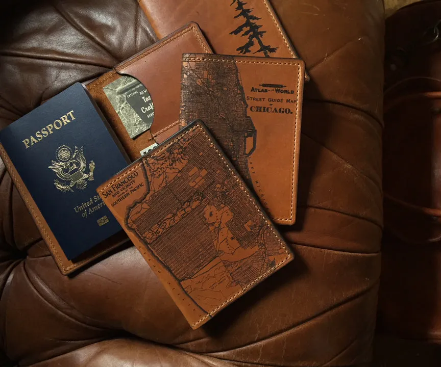 Manhattan Map Passport Wallet