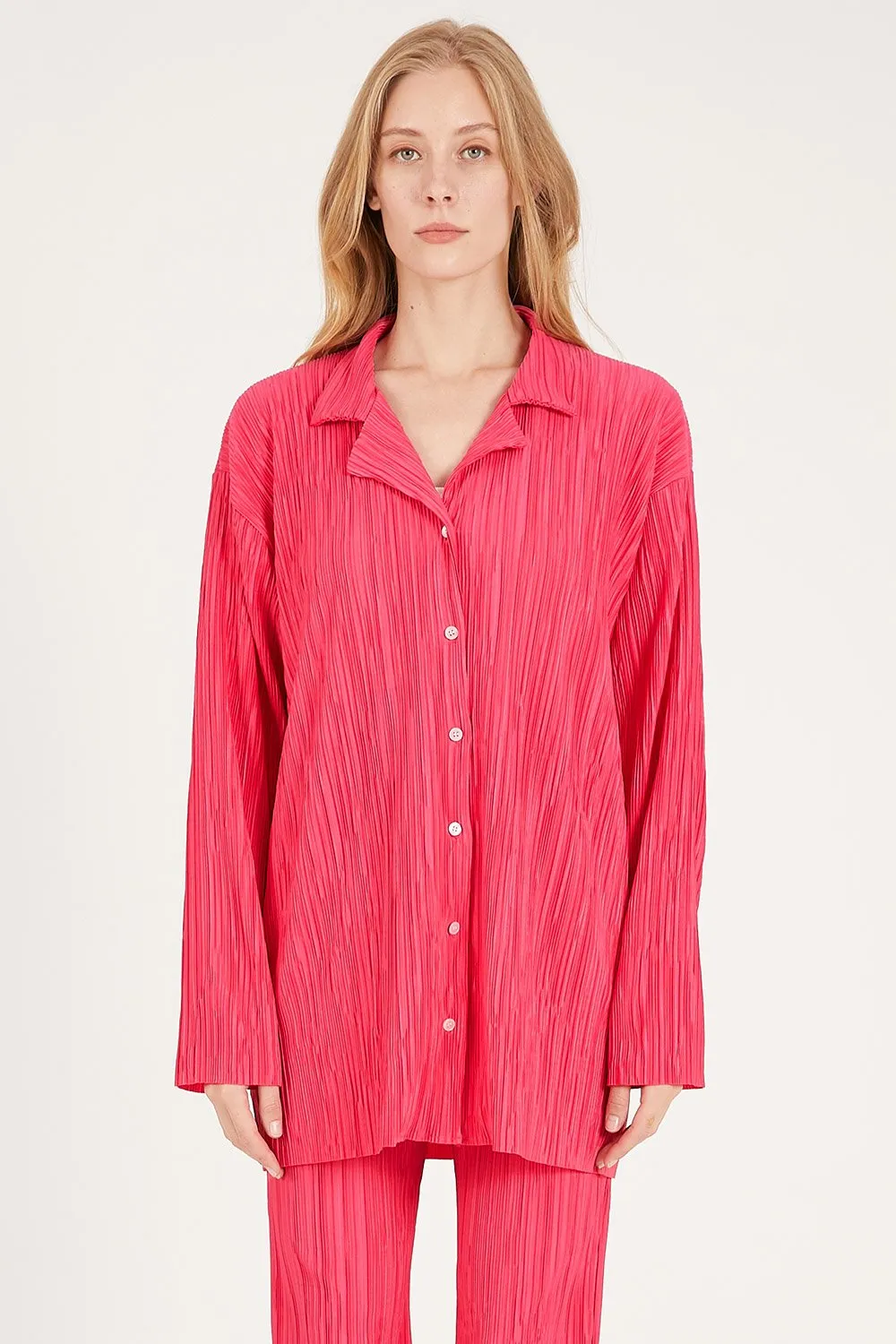 Maria Oversized Plisse Shirt