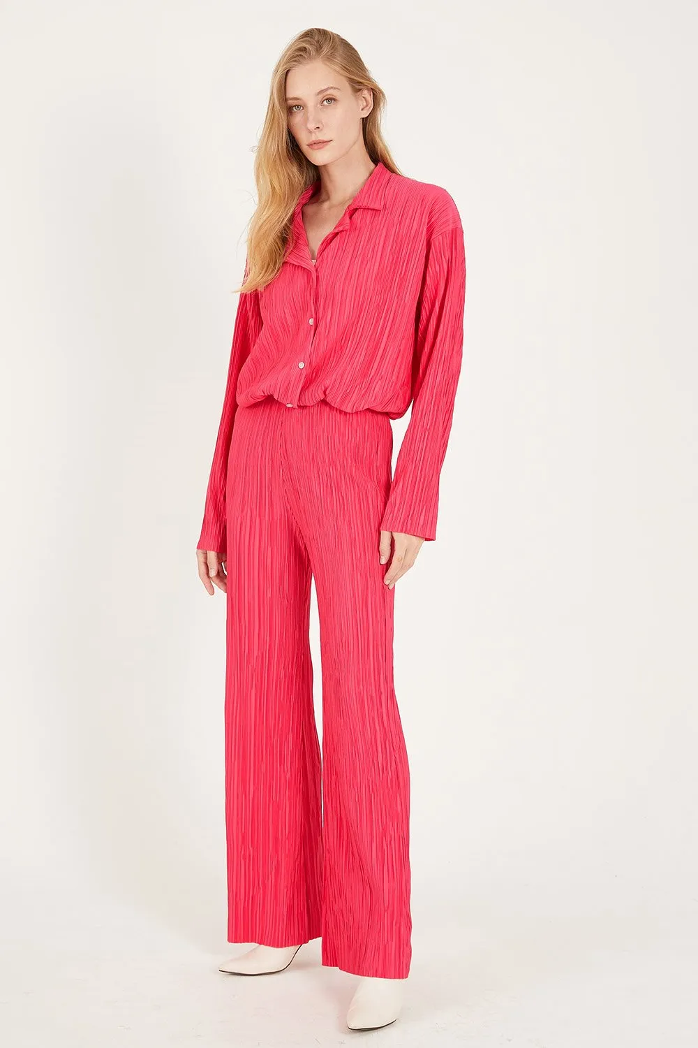Maria Oversized Plisse Shirt