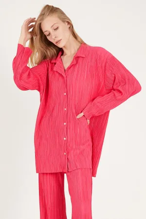 Maria Oversized Plisse Shirt