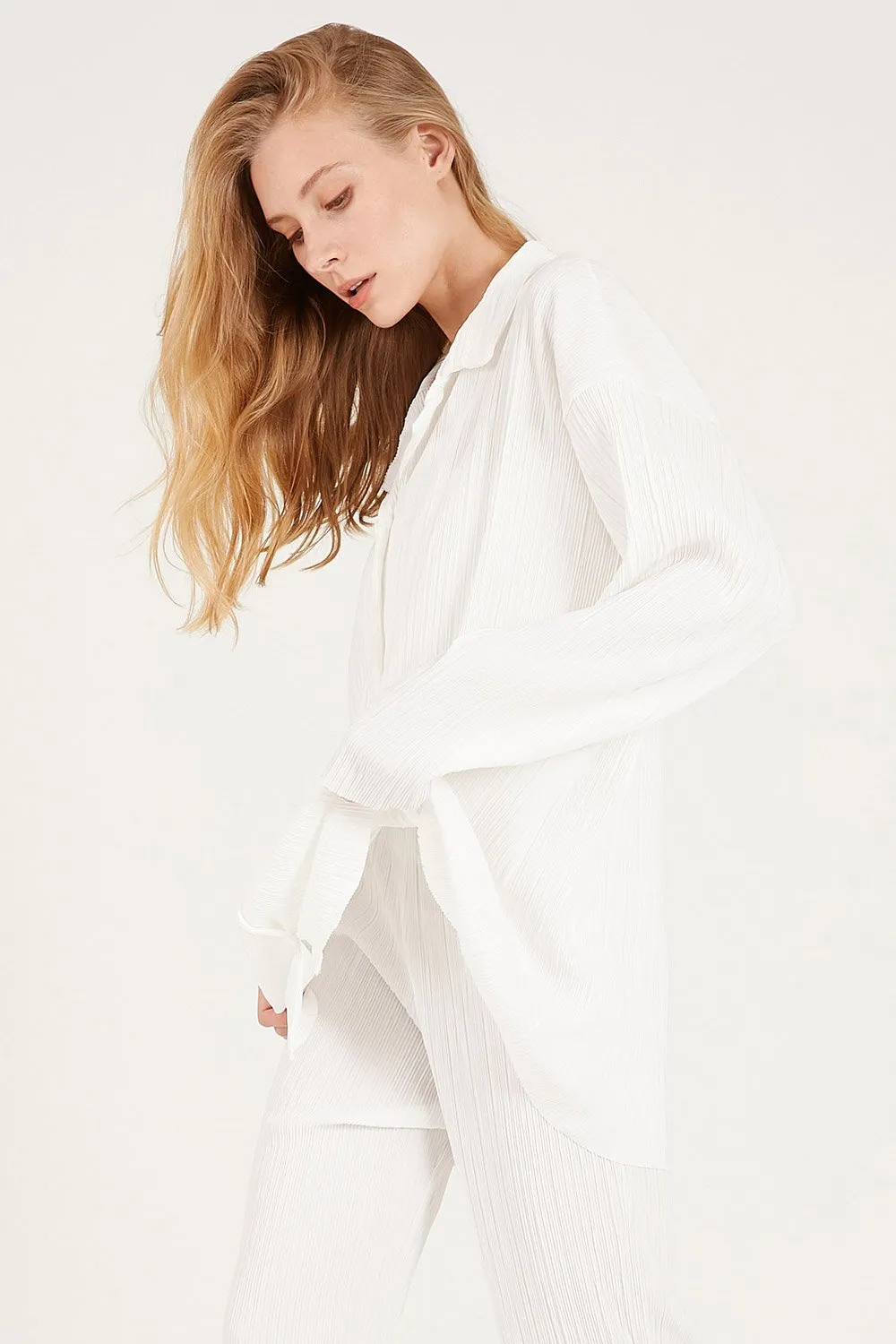 Maria Oversized Plisse Shirt