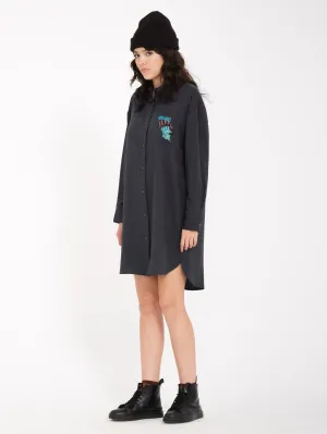 Max Sherman Dress - HEATHER BLACK