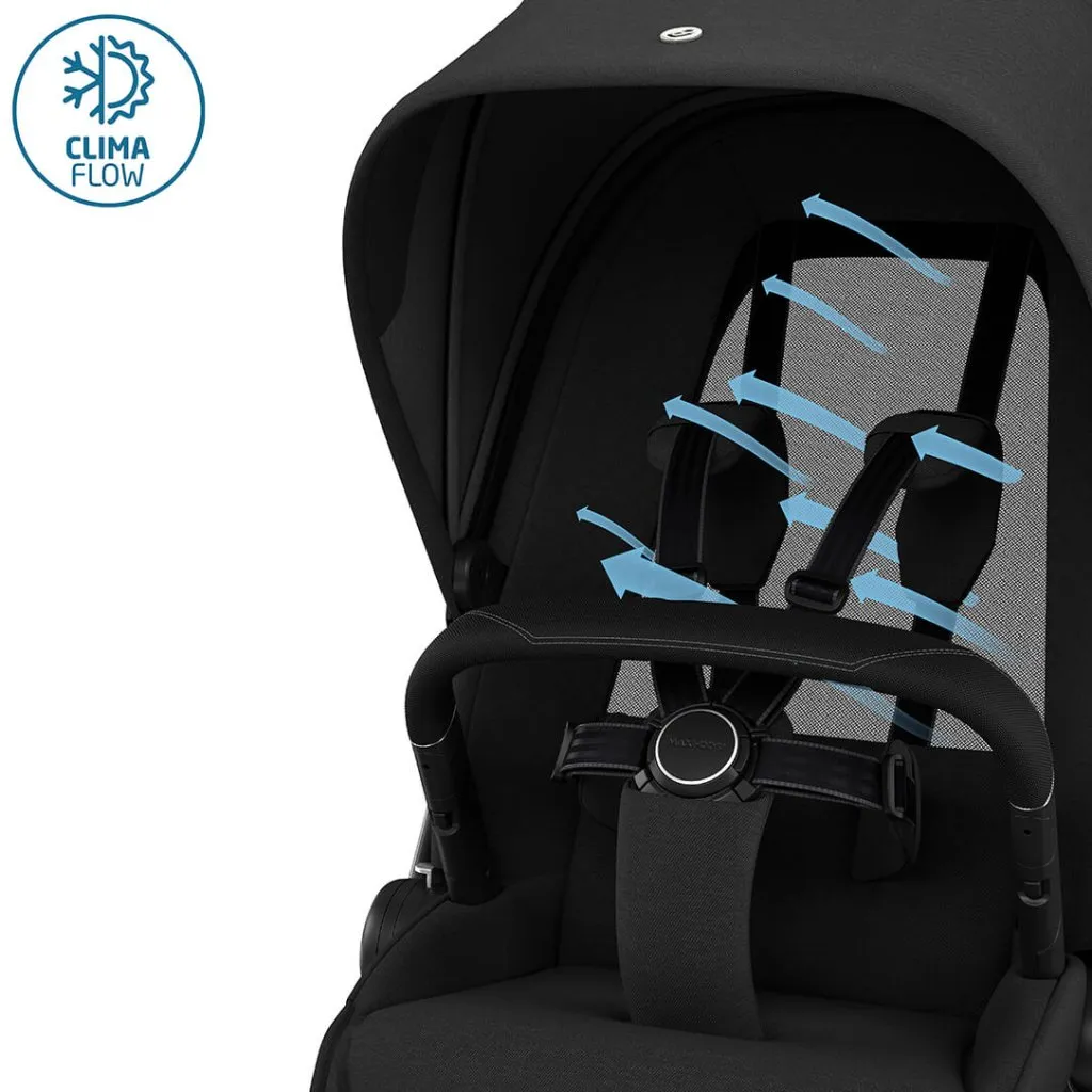 MAXI COSI FAME 10 Piece Premium Travel System with FamilyFix 360 Pro2 - Twilic Black