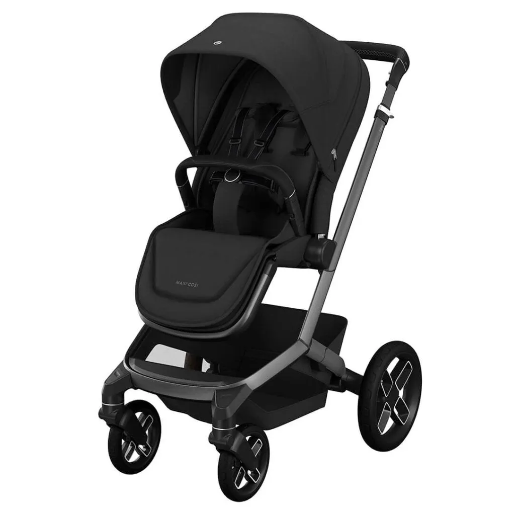 MAXI COSI FAME 10 Piece Premium Travel System with FamilyFix 360 Pro2 - Twilic Black