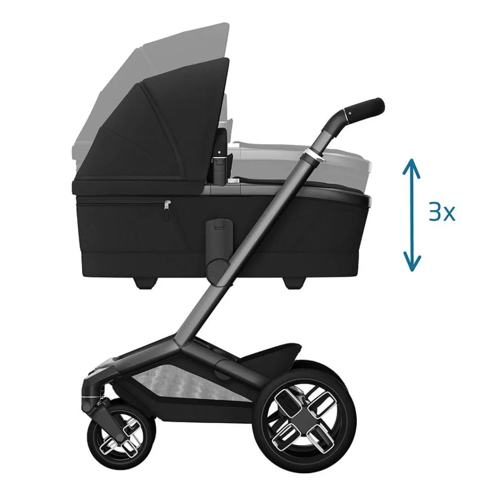 MAXI COSI FAME 10 Piece Premium Travel System with FamilyFix 360 Pro2 - Twilic Black