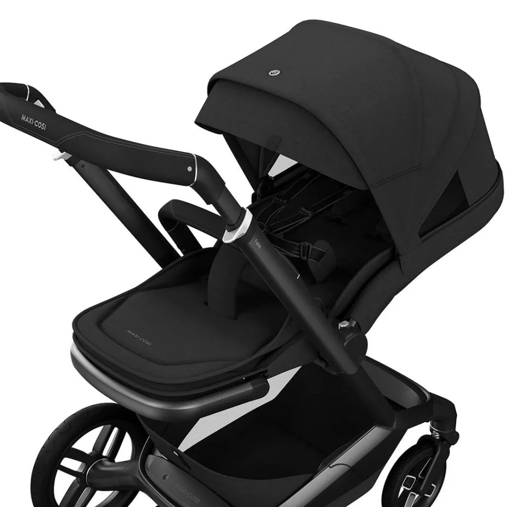 MAXI COSI FAME 10 Piece Premium Travel System with FamilyFix 360 Pro2 - Twilic Black