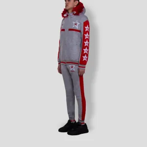 MDB Clearance Men's M-Star Fur Hooded Fleece Sweatsuit