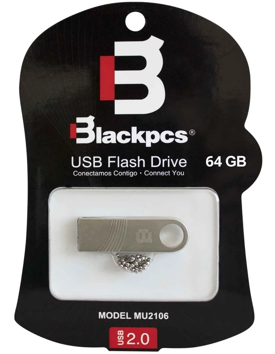 Memoria Flash Usb Blackpcs Mu2106 S 64 64 Gb Metalica Plata
