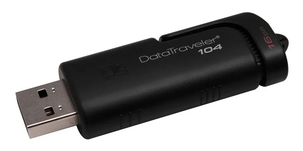 Memoria Usb 2 Kingston Dt104/16 Gb 16 Gb Datatraveler Negro