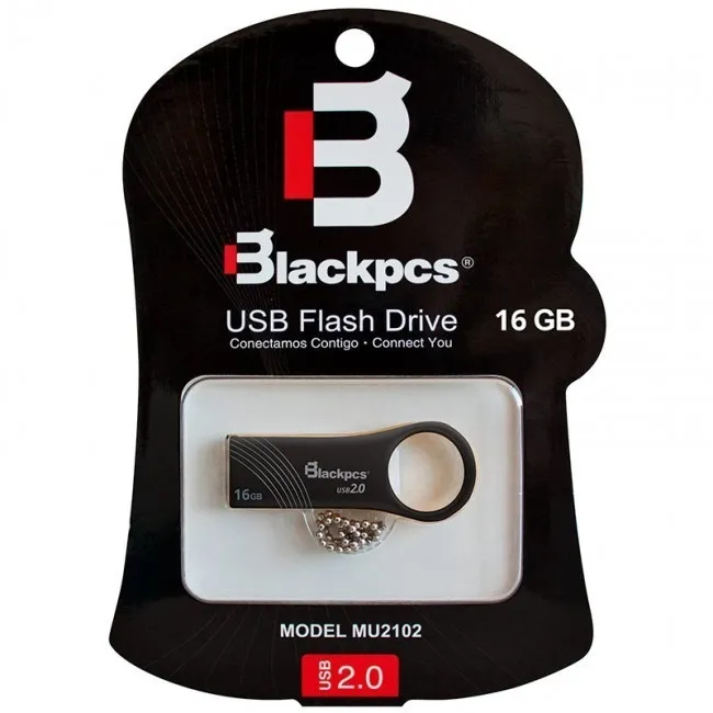 Memoria Usb 2.0 Mu2102 Pb 16 16 Gb Metalico Negro Piano