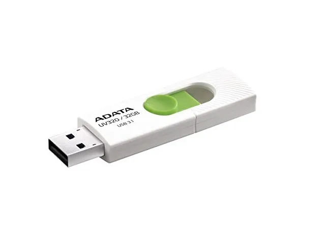 Memoria Usb Adata Uv320 32 Gb 3.1 Color Blanco Verde