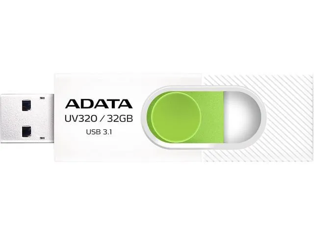 Memoria Usb Adata Uv320 32 Gb 3.1 Color Blanco Verde