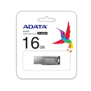 Memoria Usb Portatil Adata Uv250 16 Gb 2.0 Plata Metalica
