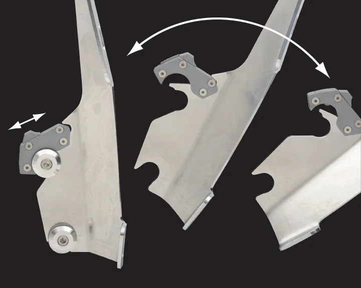 Memphis Shades MEB2049 Trigger-Lock Mount Kit for Bullet Fairing - Black