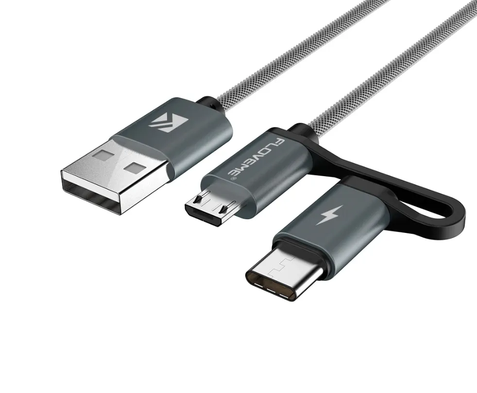 Micro USB   Tipo-C Kevlar Cable USB Cargador rápido QC 3.0 USB-C Móvil Smart phone
