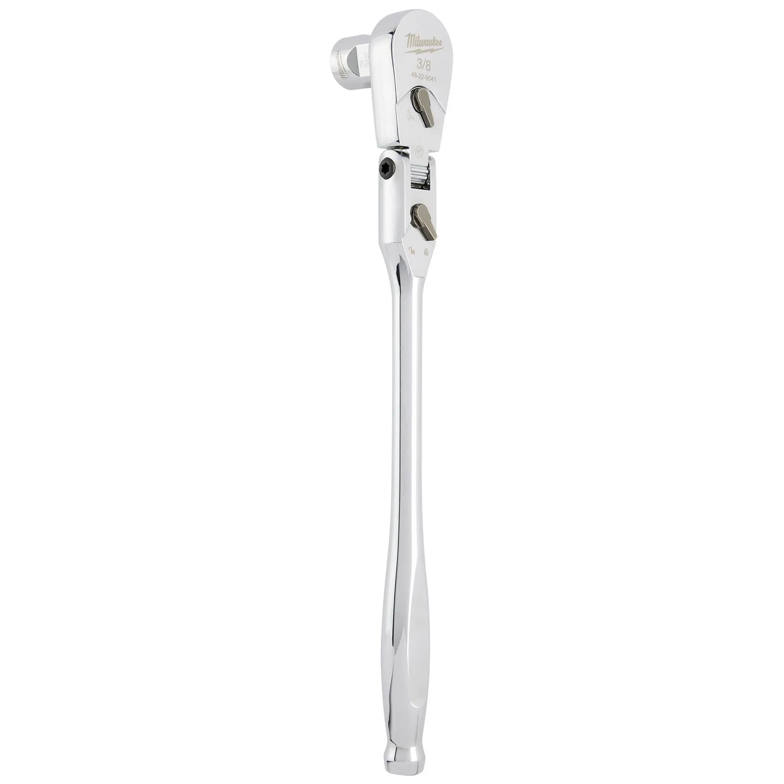 Milwaukee Socket Ratchet Wrench Long Flexible Head 3/8" Drive 90 Tooth Slim Profile Head