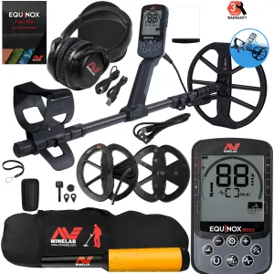 Minelab EQUINOX 900 Multi-IQ Metal Detector w/Pro-Find 20 Pinpointer & Carry Bag