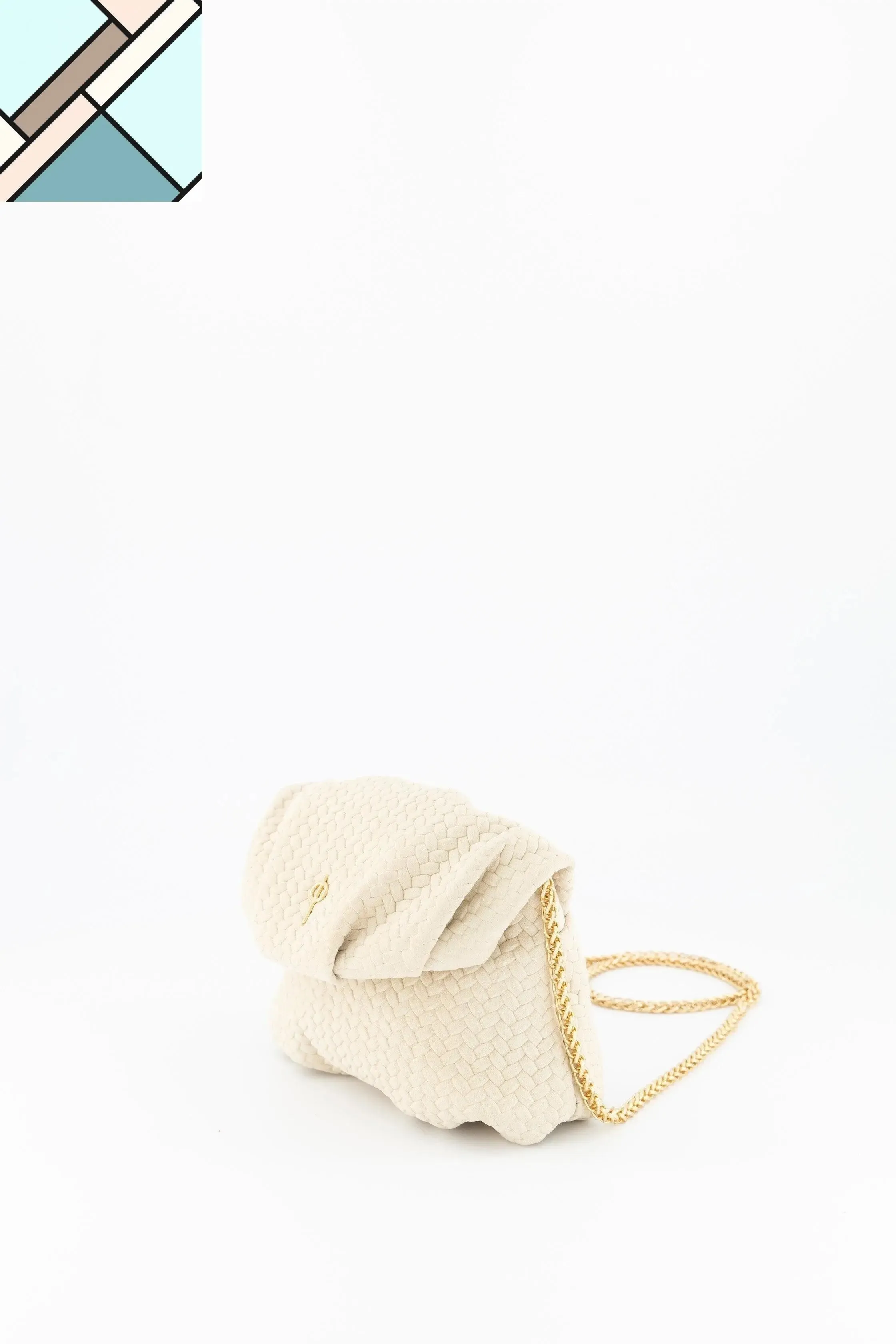 Mini Leda Braid Handbag Beige