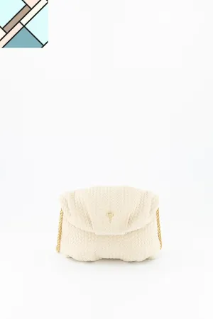 Mini Leda Braid Handbag Beige