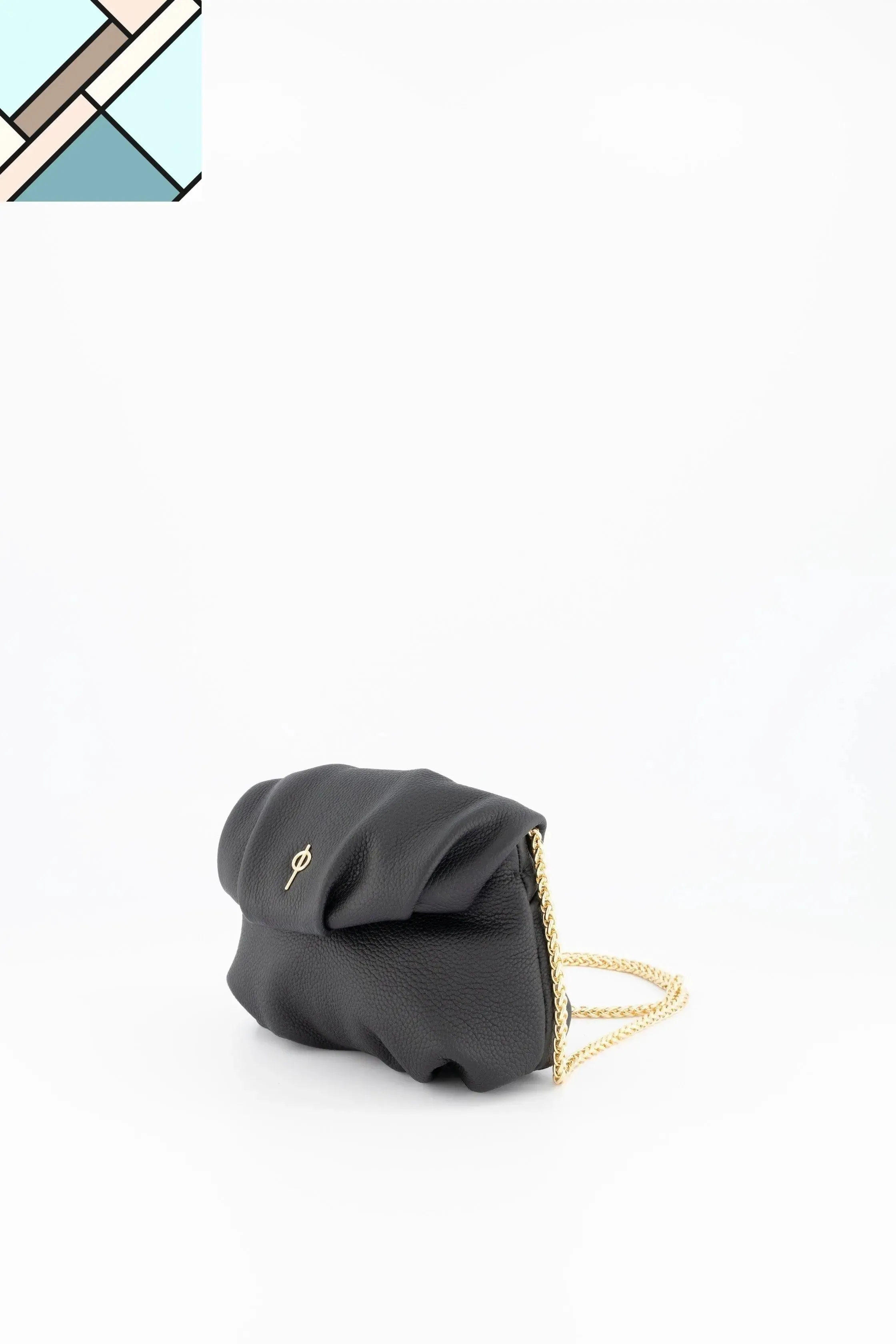 Mini Leda Floater Handbag Black