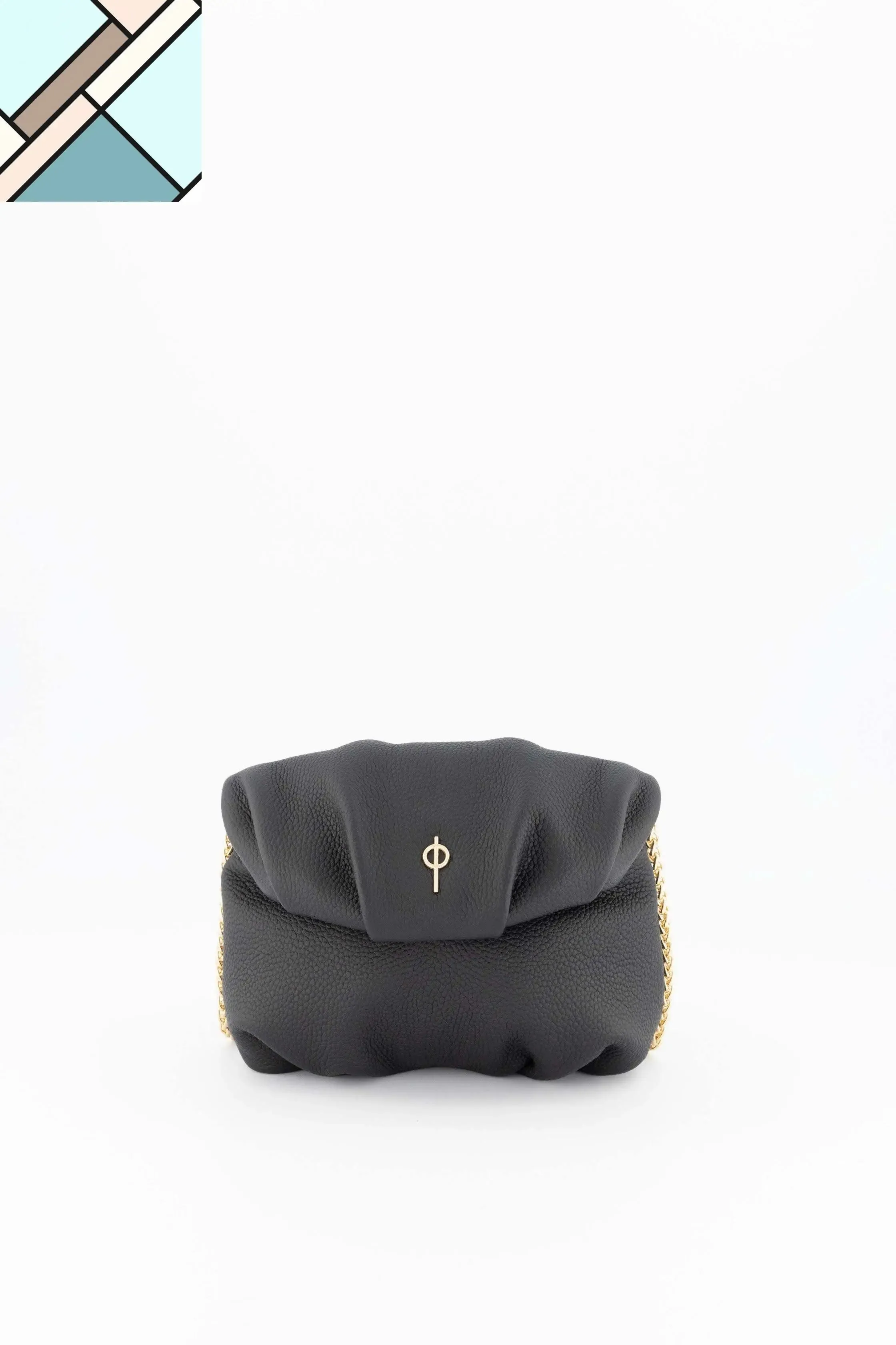 Mini Leda Floater Handbag Black
