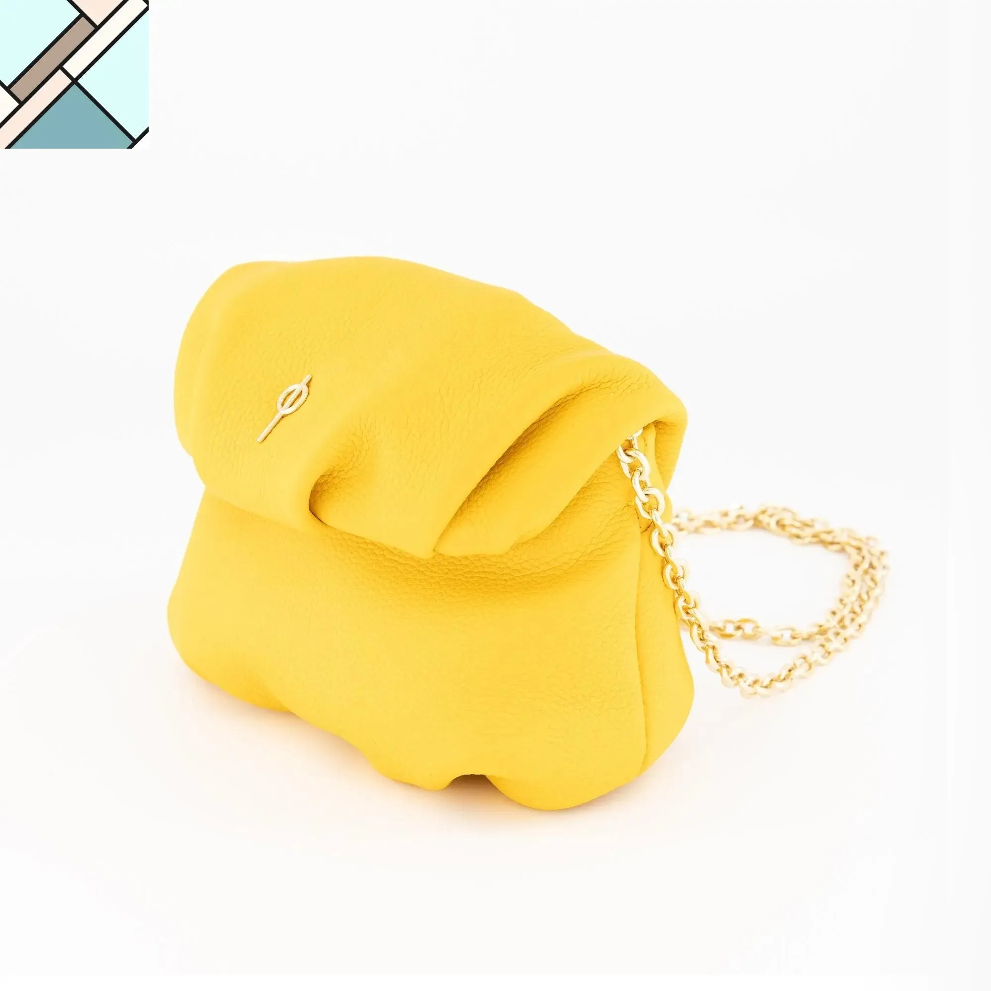 Mini Leda Floater Handbag Green