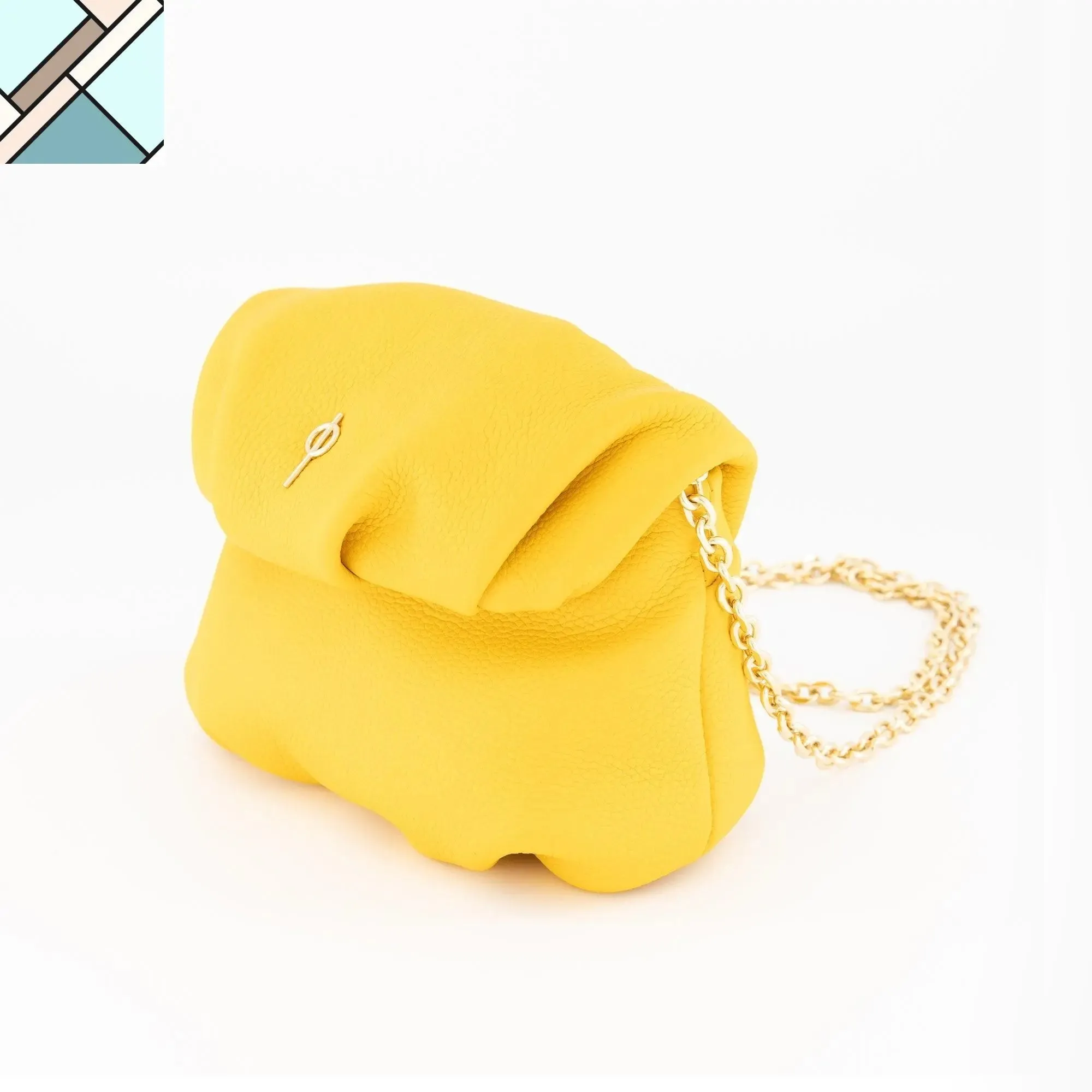 Mini Leda Floater Handbag Orange