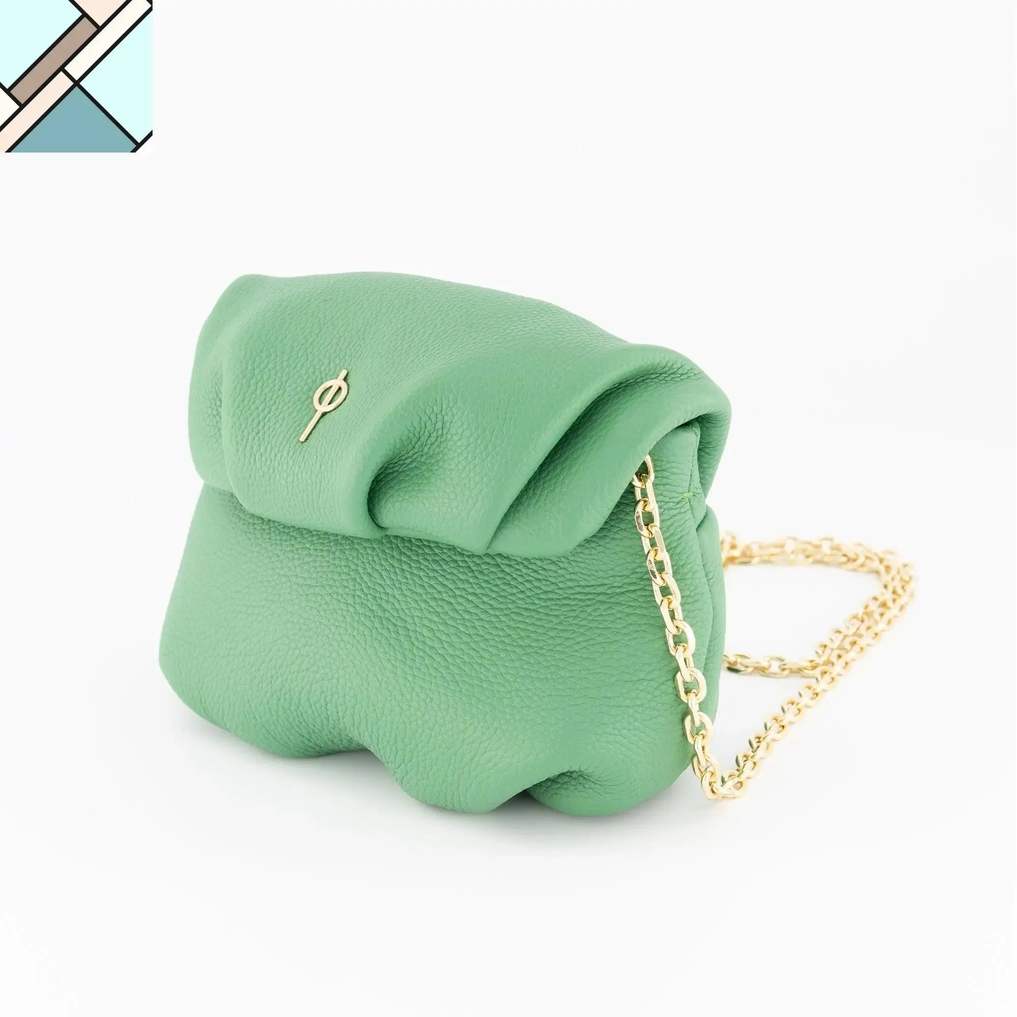 Mini Leda Floater Handbag Yellow