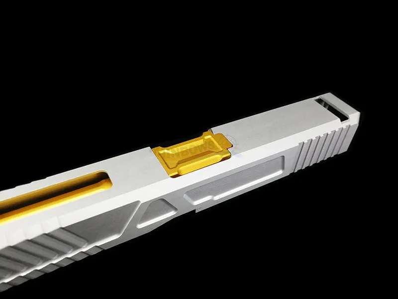 MITA Slide & Threaded Outer Barrel Set For Marui G17 (Glossy Silver)