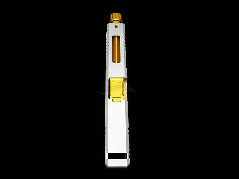 MITA Slide & Threaded Outer Barrel Set For Marui G17 (Glossy Silver)