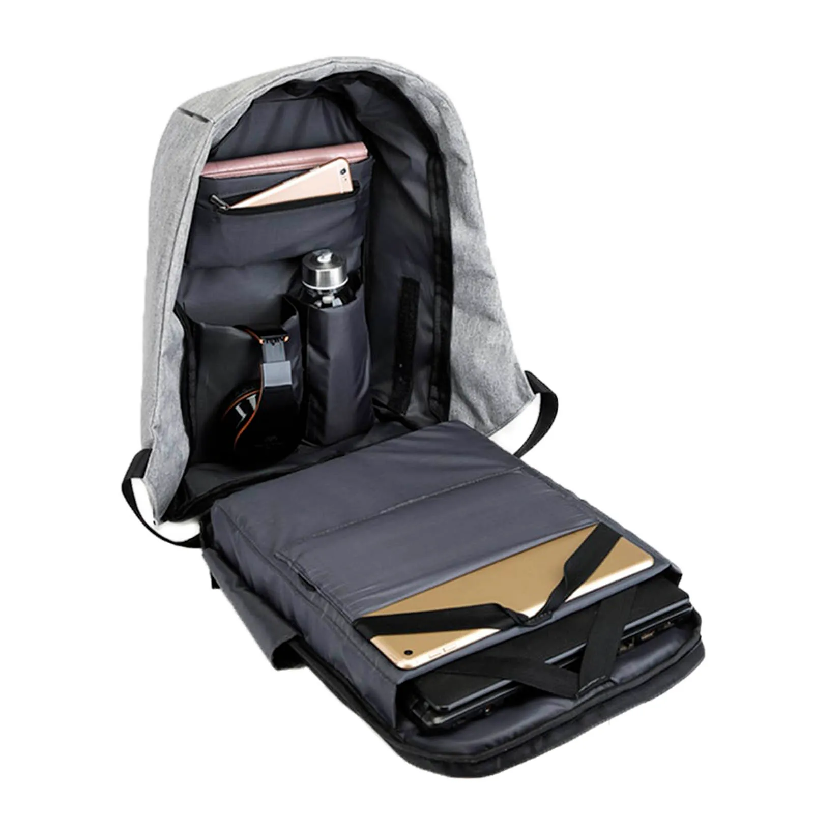 Mochila Backpack Antirrobo Contraagua Laptop Tablet