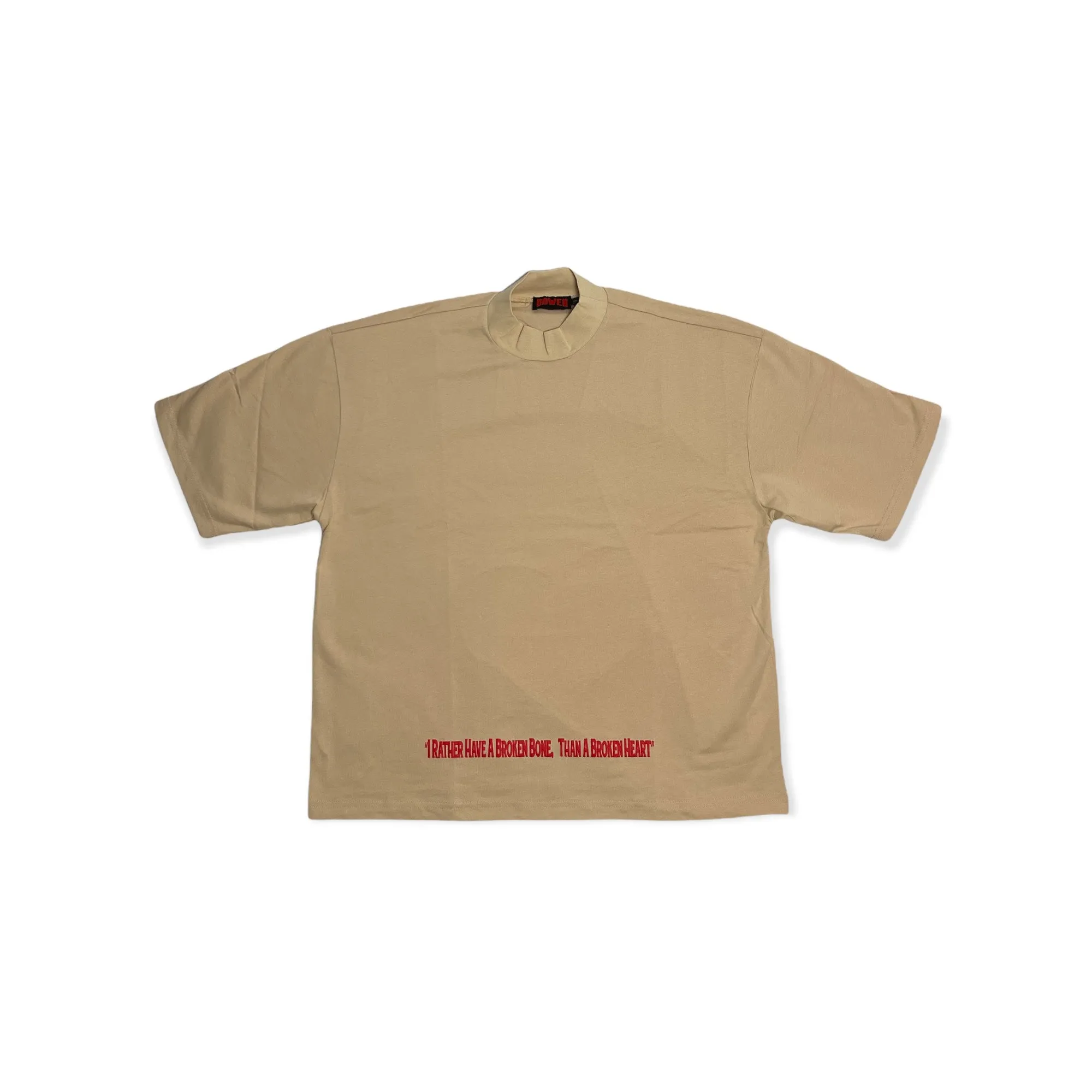 MOCK NECK HEART TEE