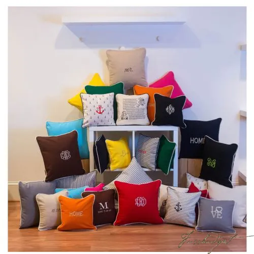 Monogrammed 16 x 16 Pillow