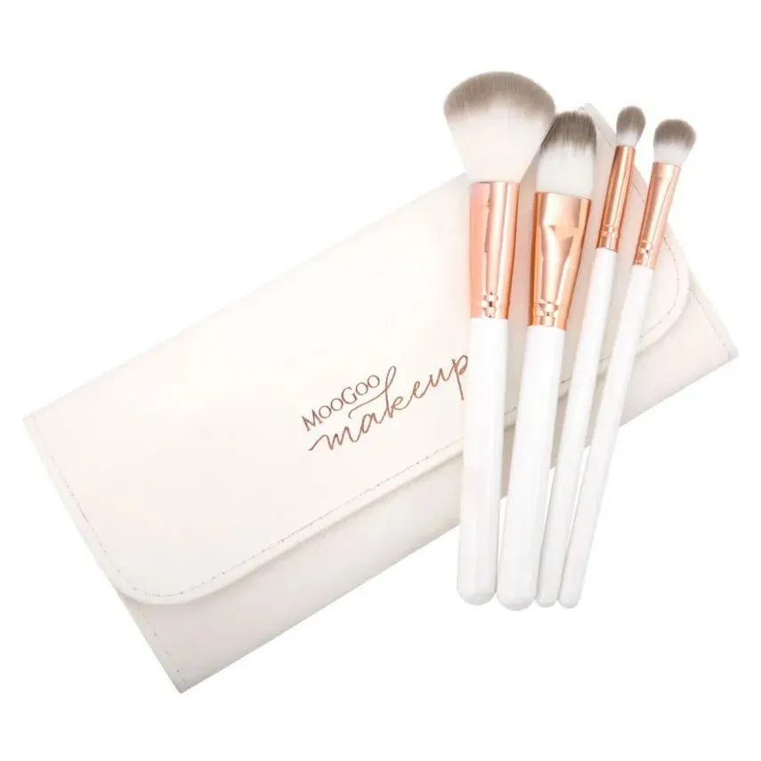 MooGoo Makeup Vegan Brush Collection - 4 Piece Set