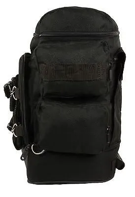 MOTORCYCLE NYLON SISSY T BAR BAG TRAVEL PLAIN LUGGAGE NEW WATERPROOF W/RAINCOVER