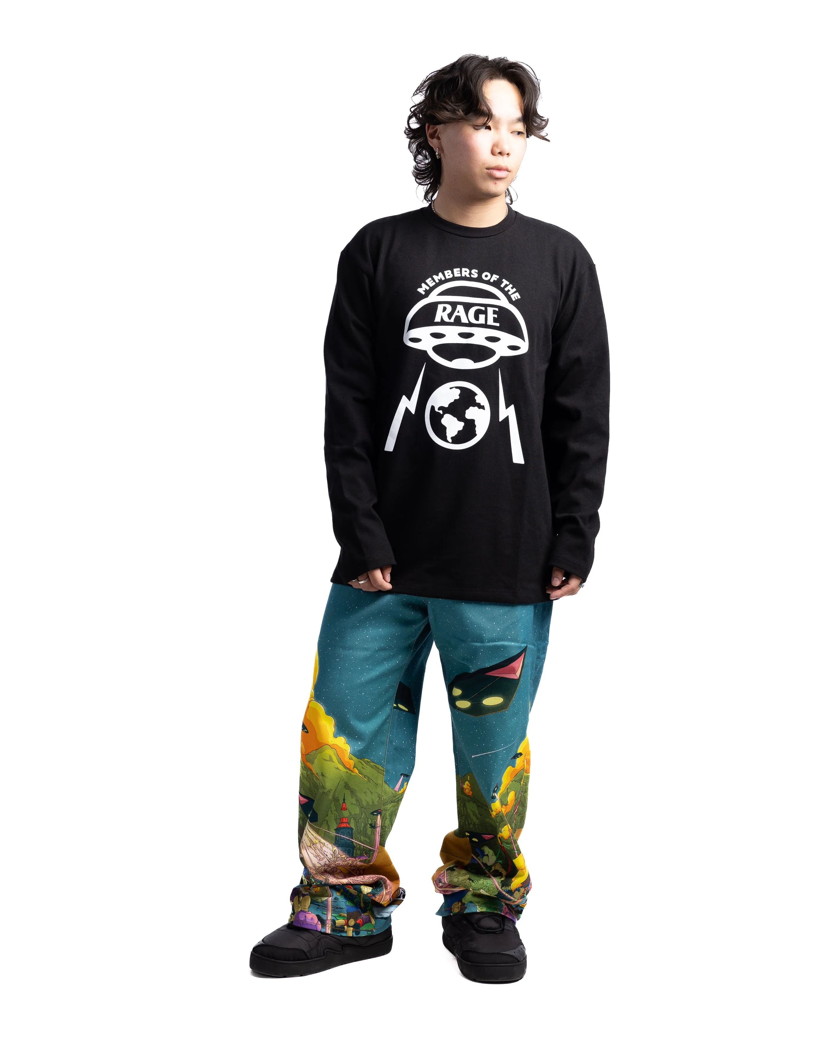 MOTR Oversized Logo LS Tee Black