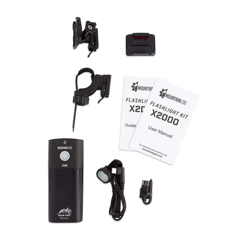 Mountain Lab X2000 Lumen Flashlight Kit