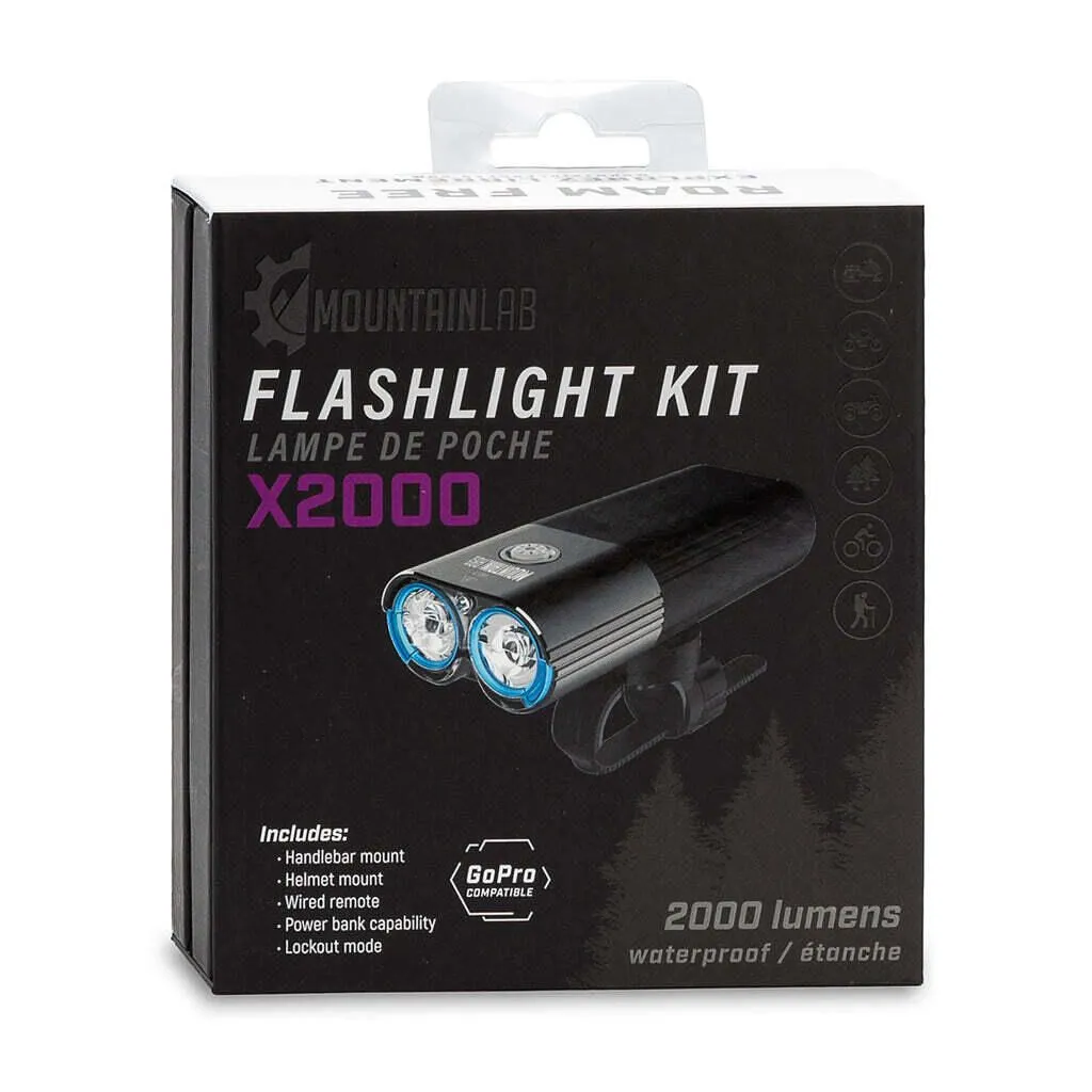 Mountain Lab X2000 Lumen Flashlight Kit