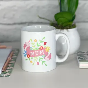 Mum Scroll Mug With Flowers